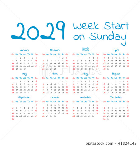 Simple 2029 year calendar Simple 2029 year calendar 41824142