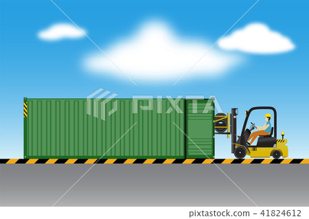 Logistics warehouse and loading dock 41824612
