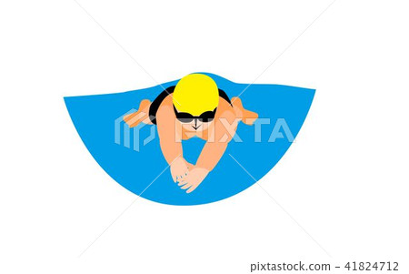 游泳比賽游泳運動員水下 41824712