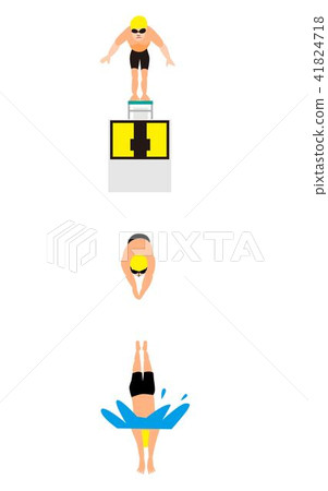 游泳運動員游泳比賽游泳運動員潛水 41824718