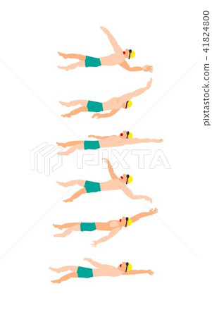 游泳比賽游泳者游泳的游泳者 41824800