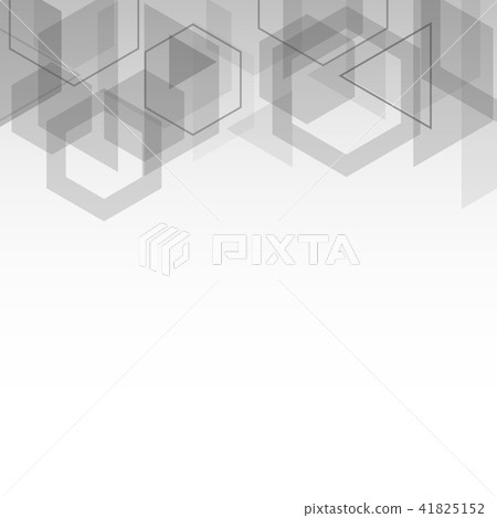 Abstract gray cubes geometric shape background 41825152