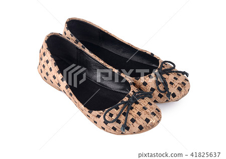 Women's summer shoes isolated on white 41825637