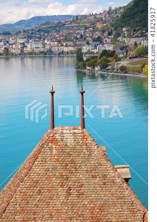 roof Chillon castle in Switzerland roof Chillon castle in Switzerland 41825917
