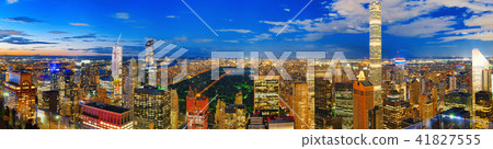 Night view of Manhattan from the skyscraper's  41827555