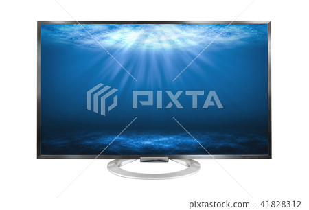 4k Television monitor Deep sea isolated. 4k Television monitor Deep sea isolated. 41828312
