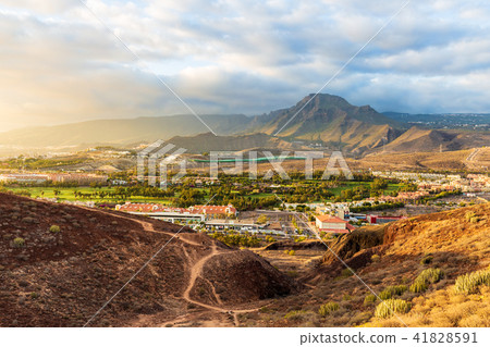Aerial view on Adeje and Las Americas Aerial view on Adeje and Las Americas 41828591