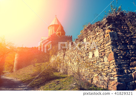 Ancient Fortress Ananuri in Georgia country Ancient Fortress Ananuri in Georgia country 41829321