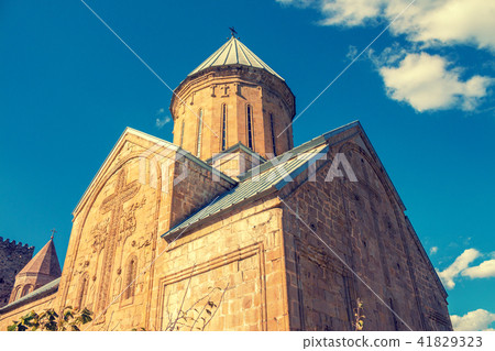 Ancient Fortress Ananuri in Georgia country Ancient Fortress Ananuri in Georgia country 41829323