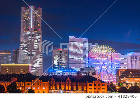 "Kanagawa Prefecture" Yokohama Minato Mirai · Night view 41829406