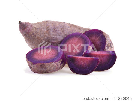 purple yams on isolated white background 41830046
