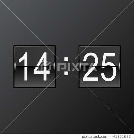 Split-flap flip counter - retro scoreboard 41831652