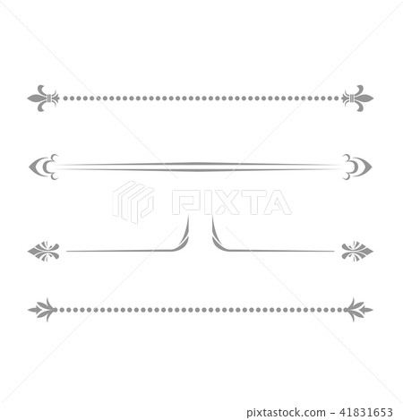 Decorative bookish lines - delimiters, separators 41831653