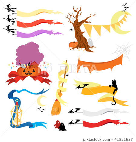 Halloween illustration material set 41831687