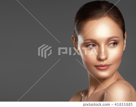 Woman beauty face. Skincare. Makeup, cosmetics Woman beauty face. Skincare. Makeup, cosmetics 41831885
