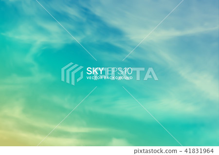 realistic turquoise-yellow sky 41831964