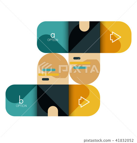 Infographics option and step by step in rounded squares, element of chart, graph, diagram with Infographics option and step by step in rounded squares, element of chart, graph, diagram with 41832052