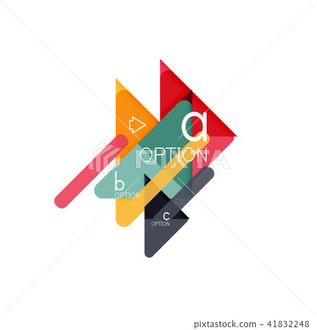 Triangle data visualization design, option infographic layout 41832248