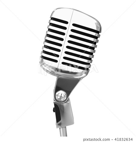 Microphone isolated 3d illustration 41832634