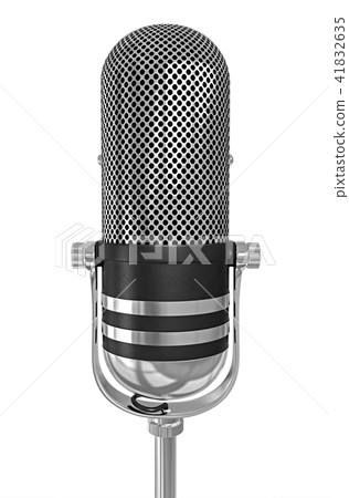 Microphone isolated 3d illustration Microphone isolated 3d illustration 41832635