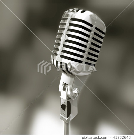 Microphone 3d illustration 41832643