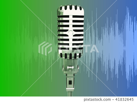 Microphone 3d illustration 41832645