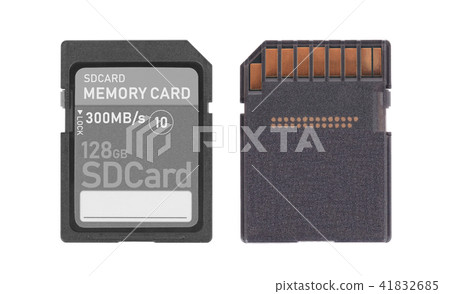 Memory card isolated on white background Memory card isolated on white background 41832685