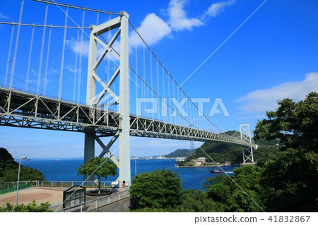 Kanmon Bridge Stock Photo