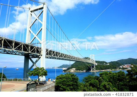 Kanmon Bridge Stock Photo