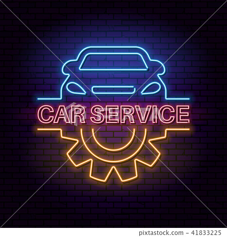 Neon sign car 41833225