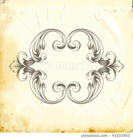 Vector baroque of vintage elements for design. Vector baroque of vintage elements for design. 41833803