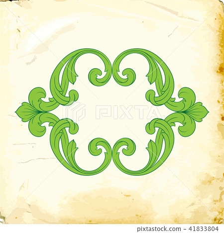 Vector baroque of vintage elements for design.  41833804