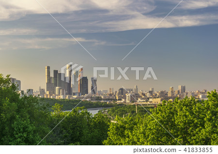 Moscow city skyline from Sparrow Hill, Russia 41833855