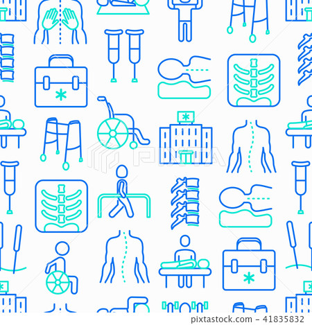 Physiotherapy seamless pattern Physiotherapy seamless pattern 41835832