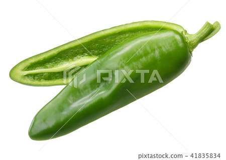 Anaheim chile pepper, split, paths 41835834