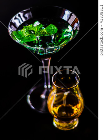 single malt whiskey in a glass 41838811