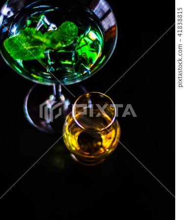 single malt whiskey in a glass  41838815