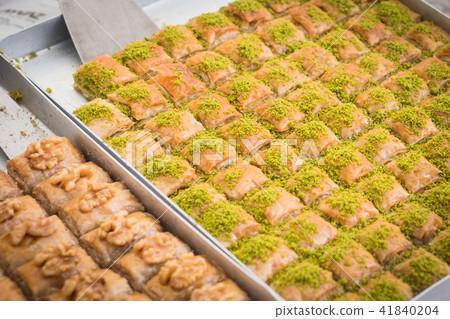 Baklava , sweet dessert pastry - turkish food 41840204