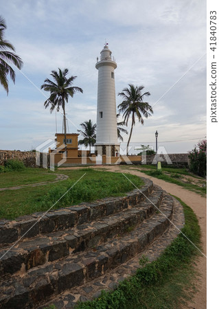 Lighthouse of fort Galle at sunset Lighthouse of fort Galle at sunset 41840783