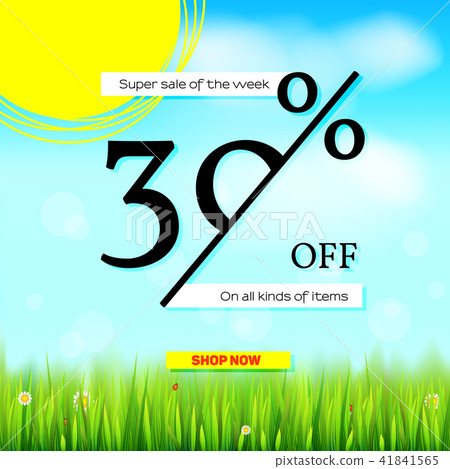 Summer sale. Get up thirty percent discount 41841565