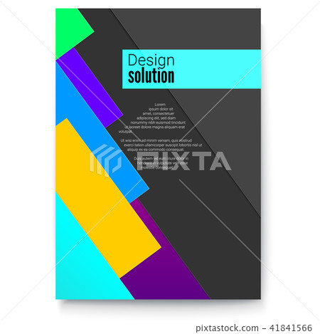 Cover design, abstract solution with multi colored 41841566