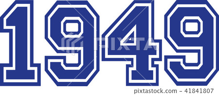 1949 Year college font 1949 Year college font 41841807