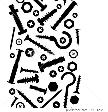 Seamless pattern with bolts nuts nails. Seamless pattern with bolts nuts nails. 41842348