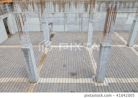 Reinforcement metal framework for concrete pouring. Reinforcement metal framework for concrete pouring. 41842805