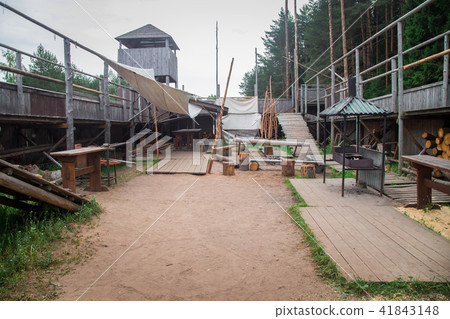 Wooden fortress inside Wooden fortress inside 41843148