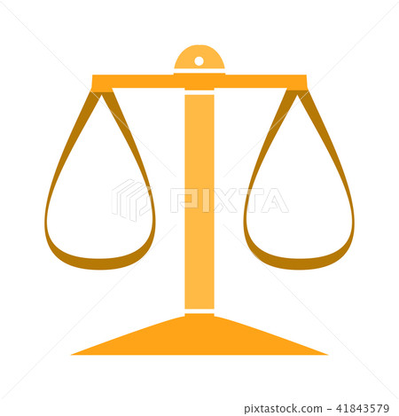 Balance Scale Icon Balance Symbol Justice Sign Stock