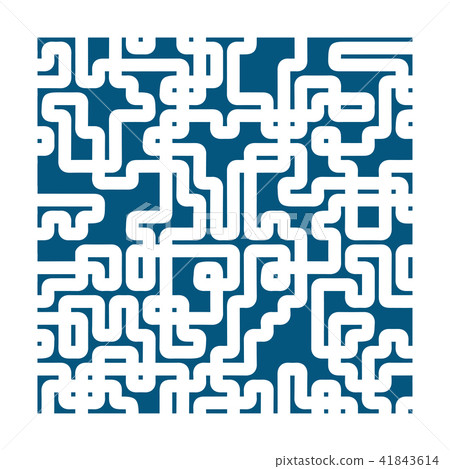 vector maze abstract - puzzle labyrint symbol, puzzle. 41843614