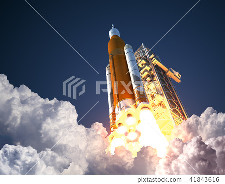 Space Launch System Takes Off Space Launch System Takes Off 41843616