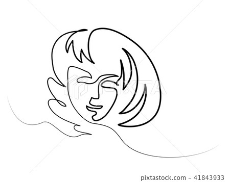 Vector continuous line. Vector continuous line. 41843933