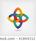 multicolor gradient abstract intertwining symbol 41844312